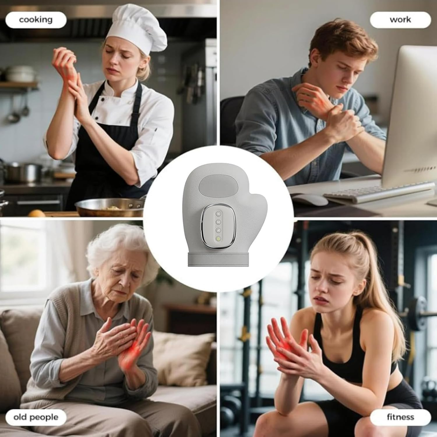 Electric Hand Massager with Airbag